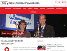 Tablet Screenshot of kansasauctioneers.com